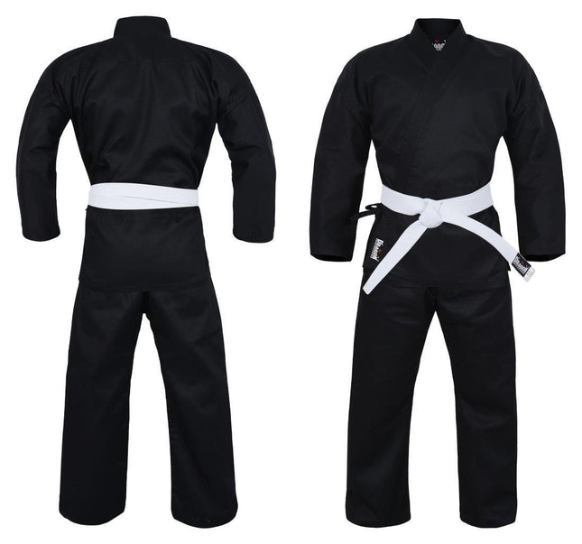 MORGAN DRAGON KARATE UNIFORM (BLACK) - 8OZ