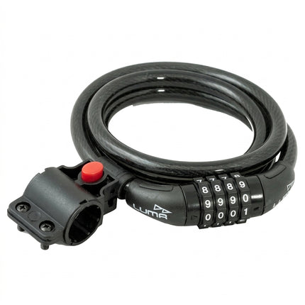 Luma Lock Combination resettable 12mm x 1800 mm, w/ bracket