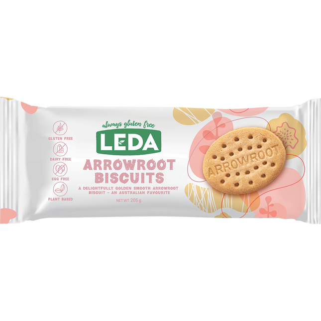 Leda Arrowroot Biscuits 8 x 205g