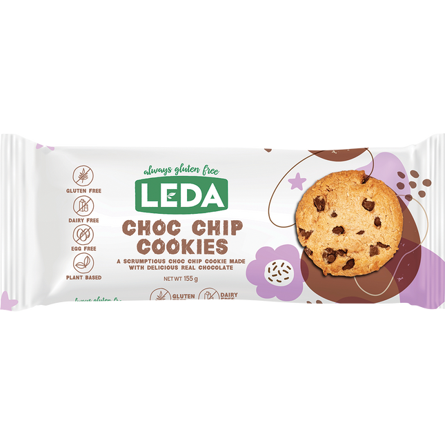 Leda Choc Chip Cookies 8 x 155g
