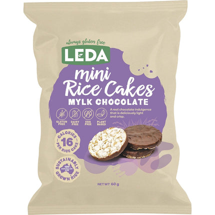 LEDA Mini Rice Cakes Mylk Chocolate 6x60g | Grains & Pasta