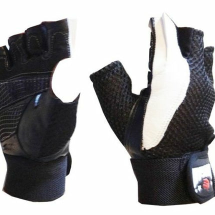 MORGAN LEATHER & MESH WEIGHT GLOVES