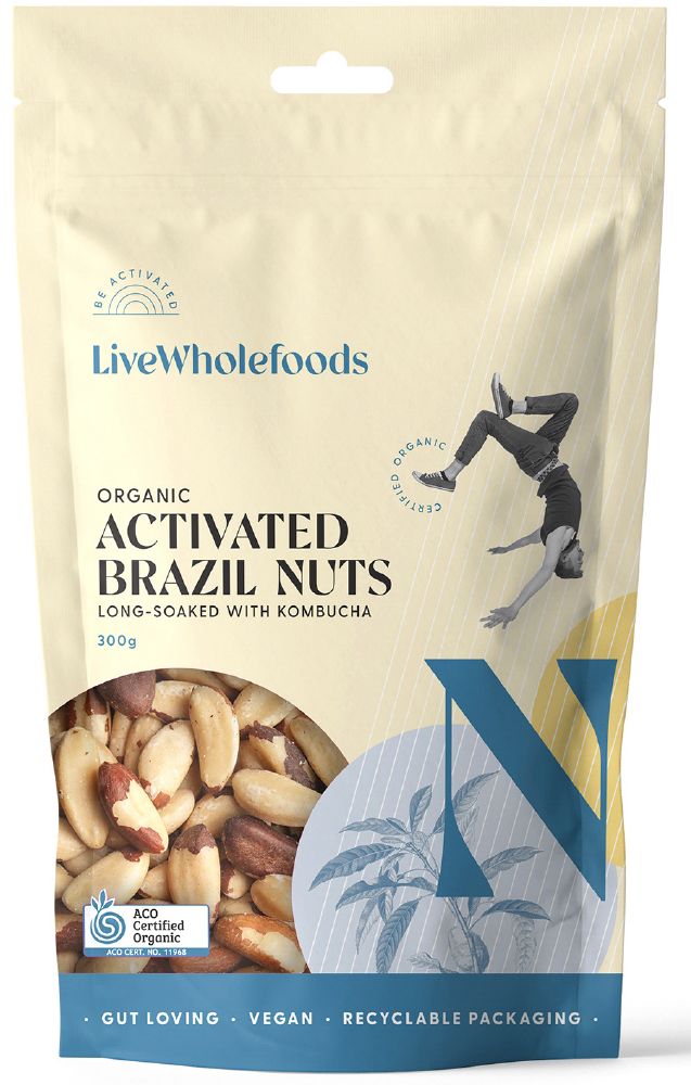 LIVE WHOLEFOODS BRAZILS ORGANIC ACTIVATED 300G