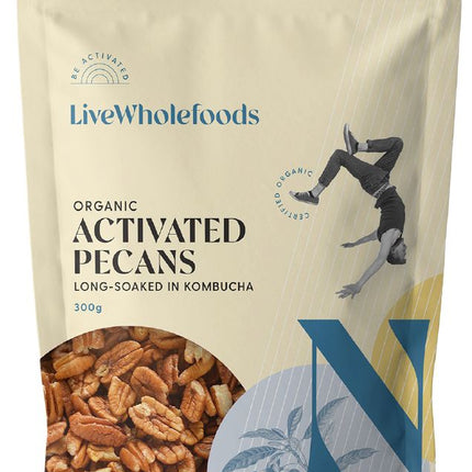 LIVE WHOLEFOODS PECANS ORGANIC ACTIVATED 300G