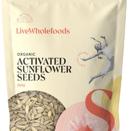 LIVE WHOLEFOODS SUNFLOWER SEEDS ORG ACTIVATED 300G