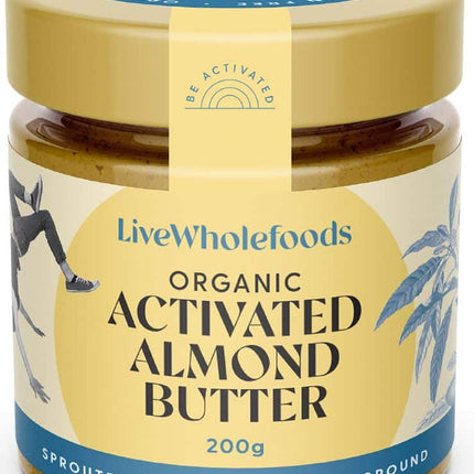 LIVE WHOLEFOODS ALMOND BUTTER ORG ACTIVATED 200G