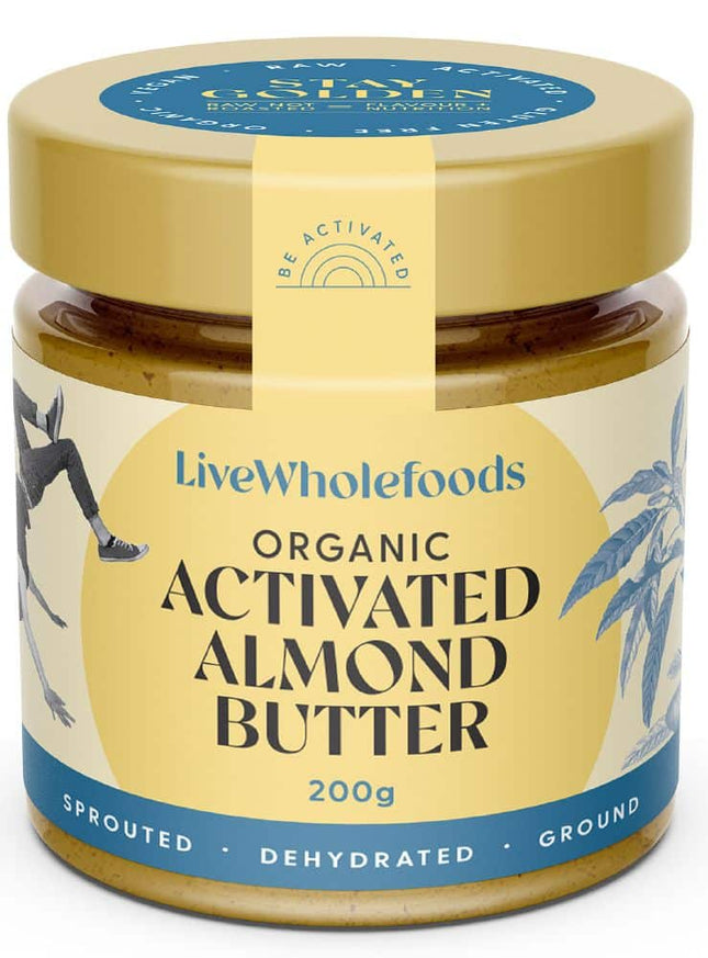 LIVE WHOLEFOODS ALMOND BUTTER ORG ACTIVATED 200G