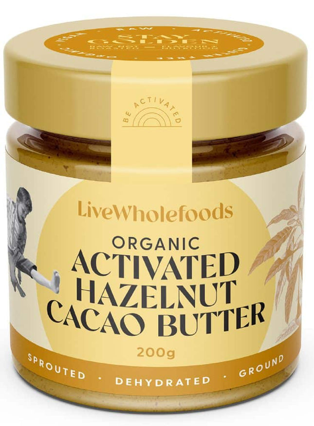 LIVE WHOLEFOODS HAZELNUT CACAO BUTTER ORGANIC 200G