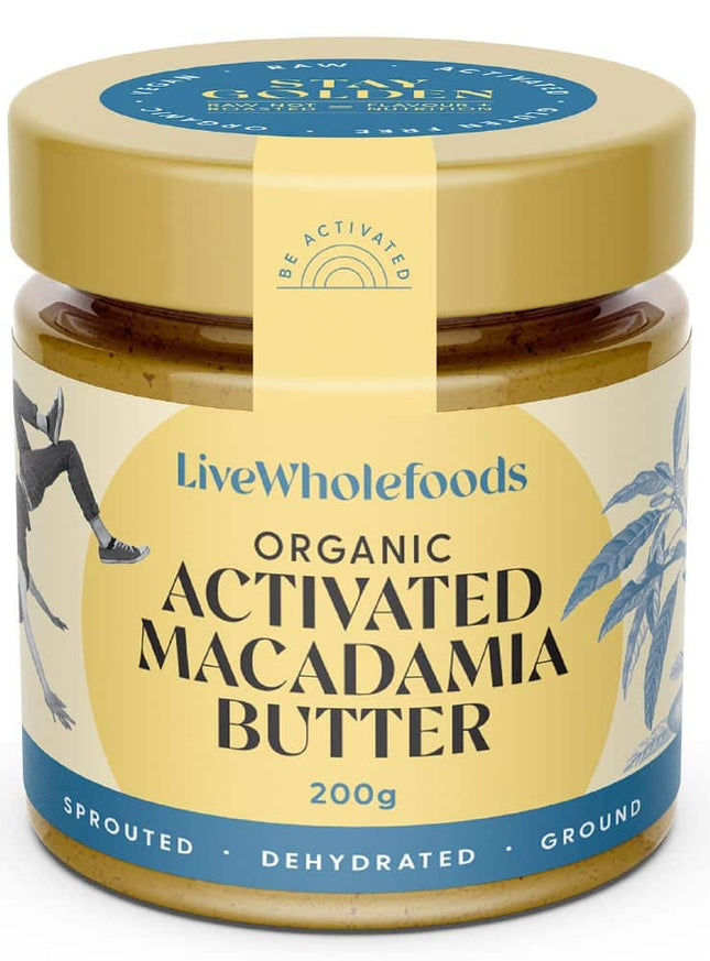 LIVE WHOLEFOODS MACADAMIA BUTTER ORG ACTIVATED 200G