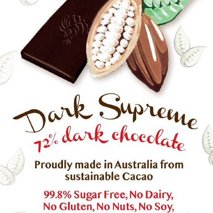 LITTLE ZEBRA CHOCOLATES CHOCOLATE DARK 73% SUPREME 85G X 12