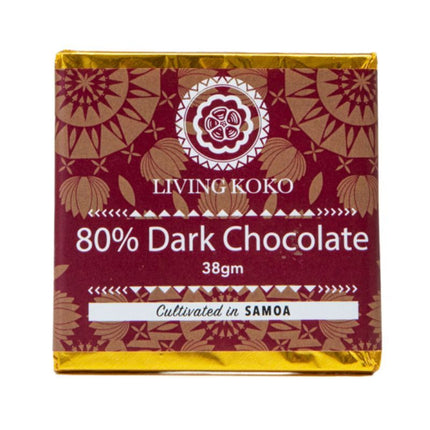 LIVING KOKO ORGANIC SINGLE ORIGIN DARK CHOCOLATE (80%) 38G