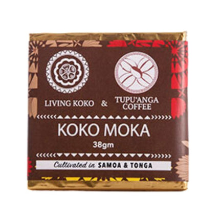 LIVING KOKO KOKO MOKA + TONGAN COFFEE DARK CHOCOLATE (70%) 38G
