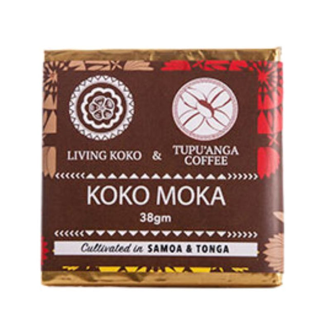 LIVING KOKO KOKO MOKA + TONGAN COFFEE DARK CHOCOLATE (70%) 38G