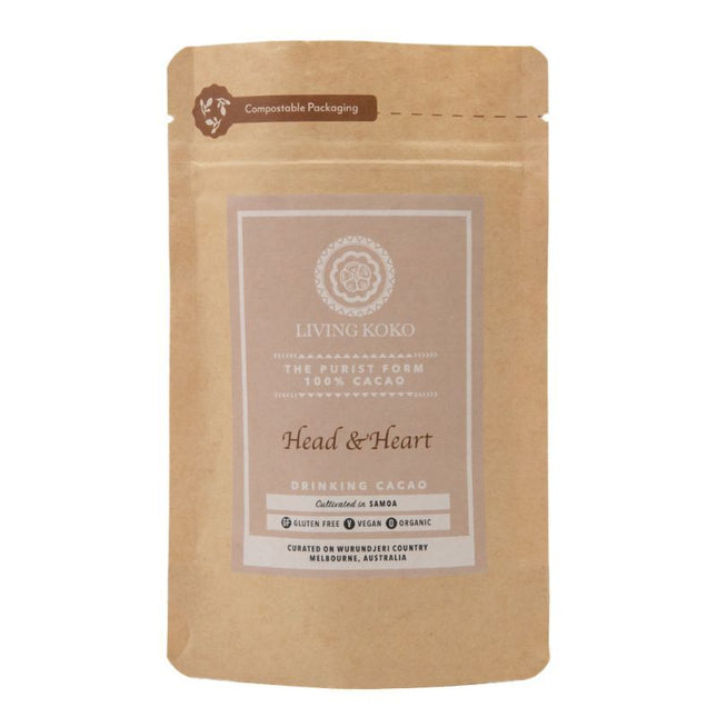 LIVING KOKO HEAD & HEART DRINKING CACAO (100%) 100G