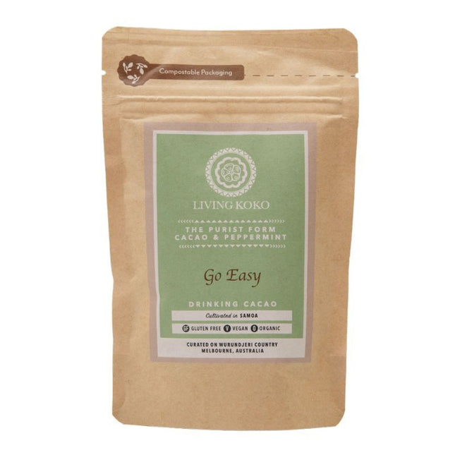 LIVING KOKO GO EASY DRINKING CACAO & PEPPERMINT 100G