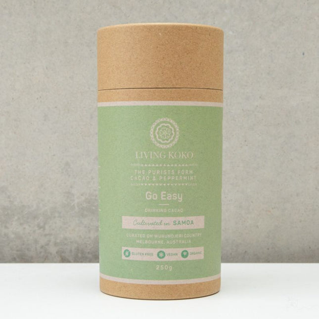 LIVING KOKO GO EASY DRINKING CACAO & PEPPERMINT 250G