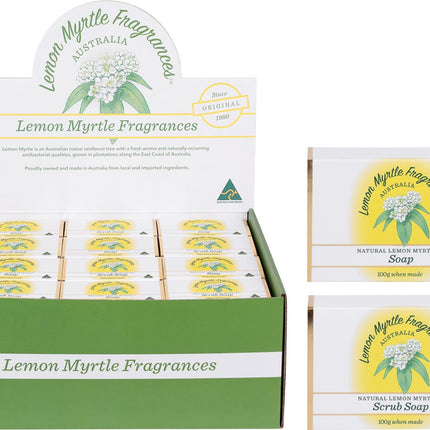 LEMON MYRTLE FRAGRANCES - SOAP MIXED PLAIN & EXFOLIANT