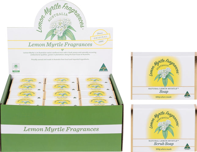 LEMON MYRTLE FRAGRANCES - SOAP MIXED PLAIN & EXFOLIANT