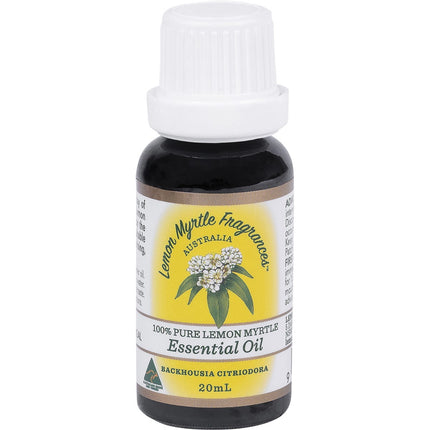 LEMON MYRTLE FRAGRANCES Essential Oil (100%) 20ml | Body & Skin Oil