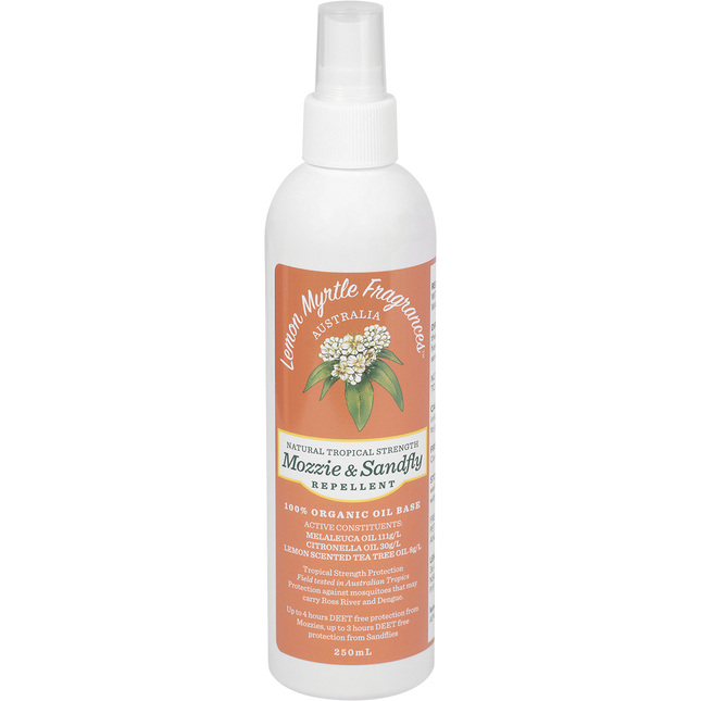 Lemon Myrtle Fragrances Mozzie & Sandfly Repellent 250ml