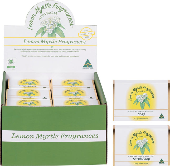 LEMON MYRTLE FRAGRANCES - SOAP MIXED PLAIN & EXFOLIANT