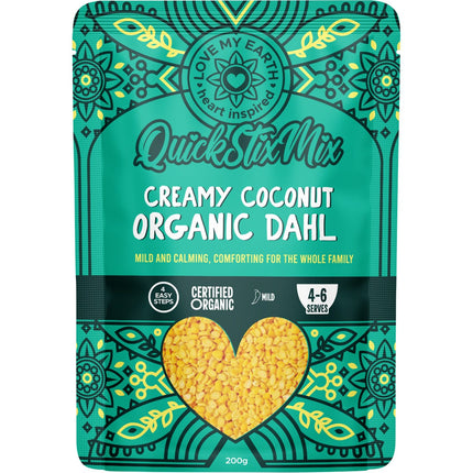 LOVE MY EARTH Quick Stix Mix Organic Dahl Coconut 200g | Nuts & Seeds