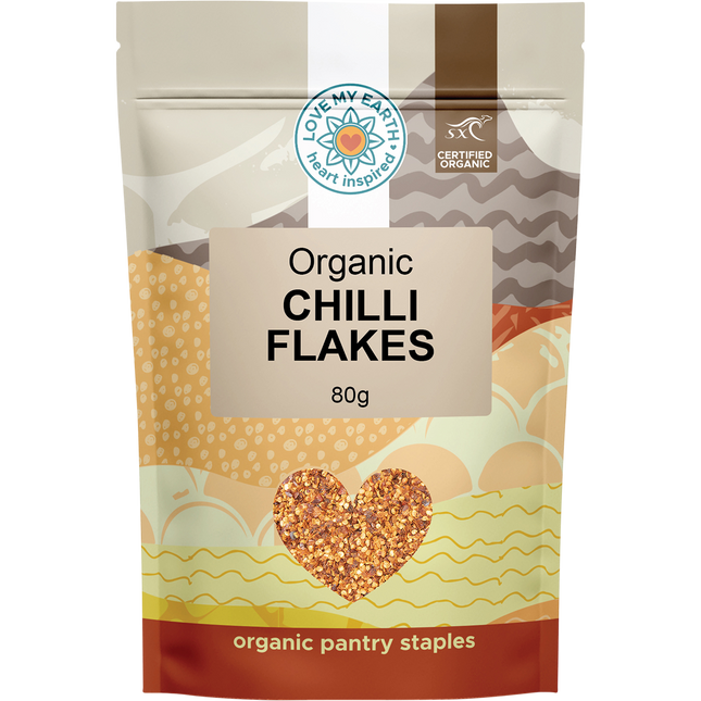 Love My Earth Organic Chilli Flakes 80g