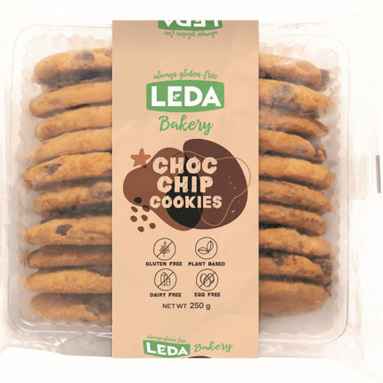 LEDA ULTIMATE CHOC CHIP GLUTEN FREE COOKIES 250GM
