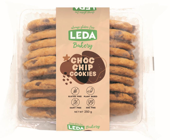 LEDA ULTIMATE CHOC CHIP GLUTEN FREE COOKIES 250GM