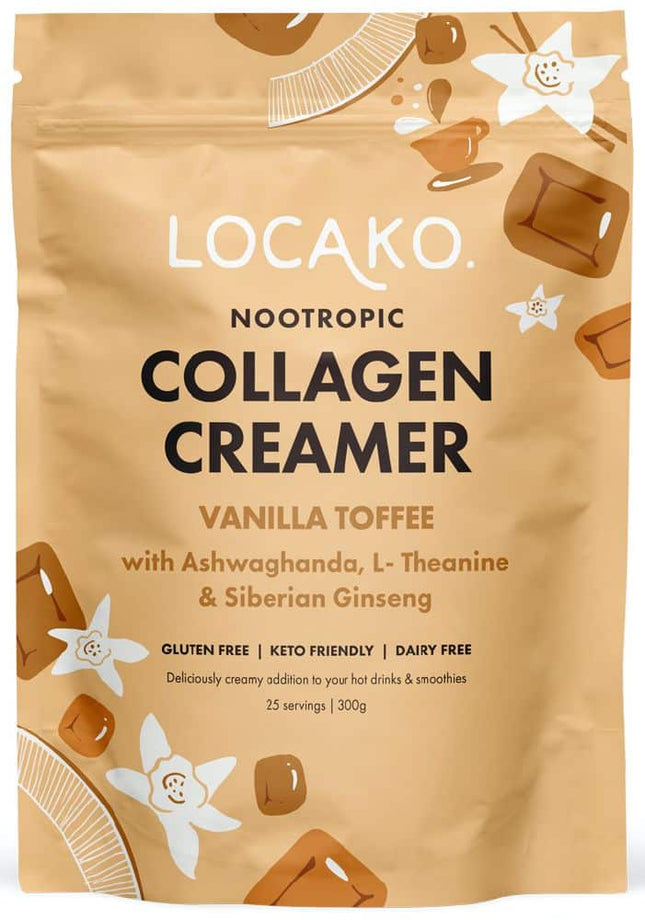 LOCAKO COLLAGEN CREAMER VANILLATOFFEE 300G