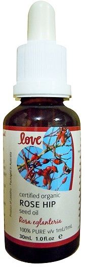 LOVE OILS ORGANIC ROSE HIP SEED OIL 30ML