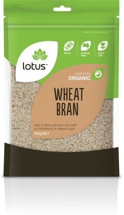 LOTUS ORGANIC WHEAT BRAN 300GM