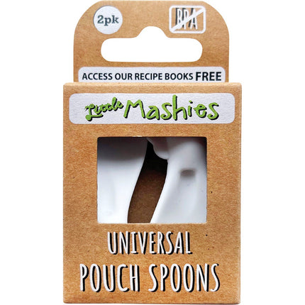 LITTLE MASHIES Universal Pouch Spoons 2pk | Baby Product