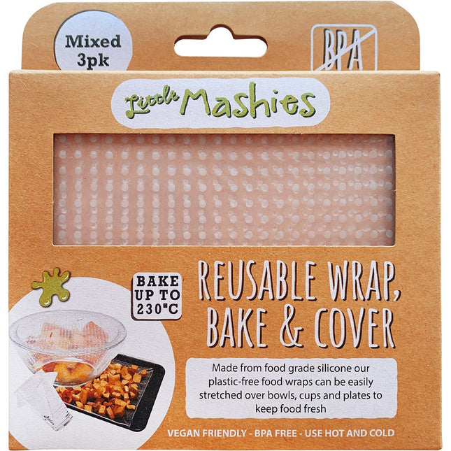 Little Mashies - Reusable Wrap, Bake & Cover S, M & L