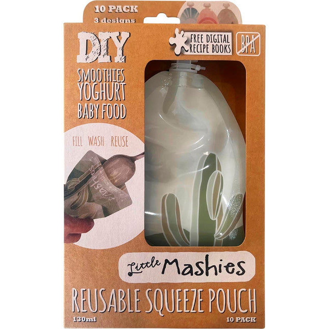 Little Mashies - Reusable Squeeze Pouch Boho - 10x130ml