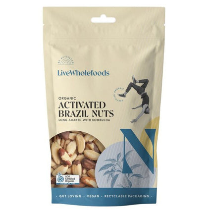 LIVE WHOLEFOODS ORGANIC ACTIVATED BRAZIL 120G