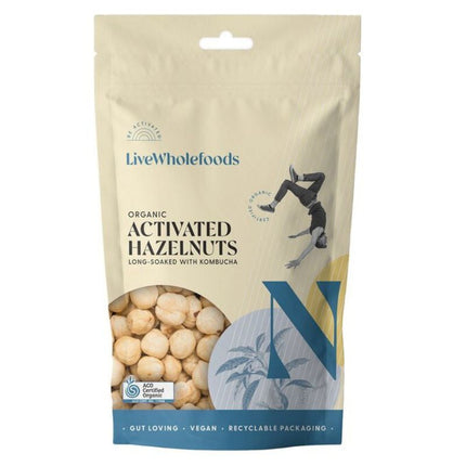 LIVE WHOLEFOODS ORGANIC ACTIVATED HAZELNUTS 120G