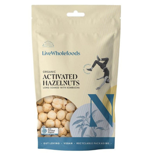 LIVE WHOLEFOODS ORGANIC ACTIVATED HAZELNUTS 300G