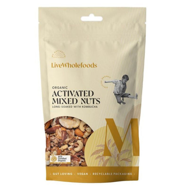 LIVE WHOLEFOODS ORGANIC ACTIVATED MIXED NUTS 300G