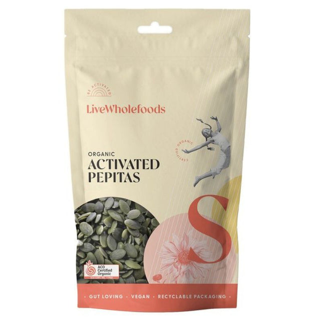 LIVE WHOLEFOODS ORGANIC ACTIVATED PEPITAS 120G