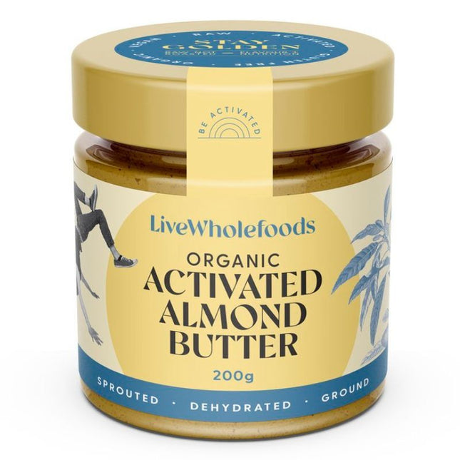 LIVE WHOLEFOODS ORGANIC ACTIVATED ALMOND BUTTER 200G