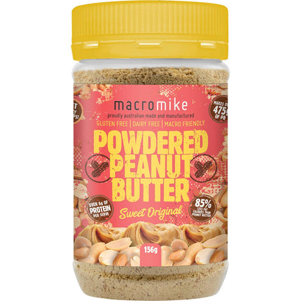 MACRO MIKE - POWDERED PEANUT BUTTER SWEET ORIGINAL 156G