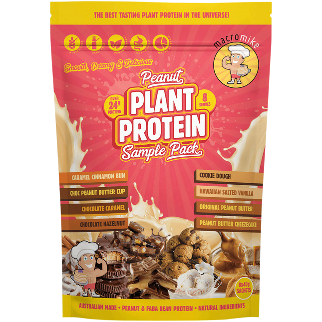 MACRO MIKE Peanut Plant Protein Sample Pack 8x40g