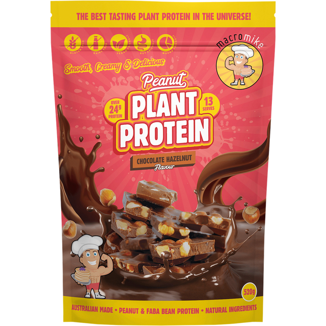 MACRO MIKE Peanut Plant Protein Chocolate Hazelnut 520g