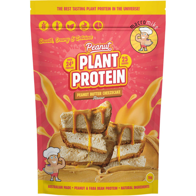 MACRO MIKE - Peanut Plant Protein Peanut Butter Cheezecake