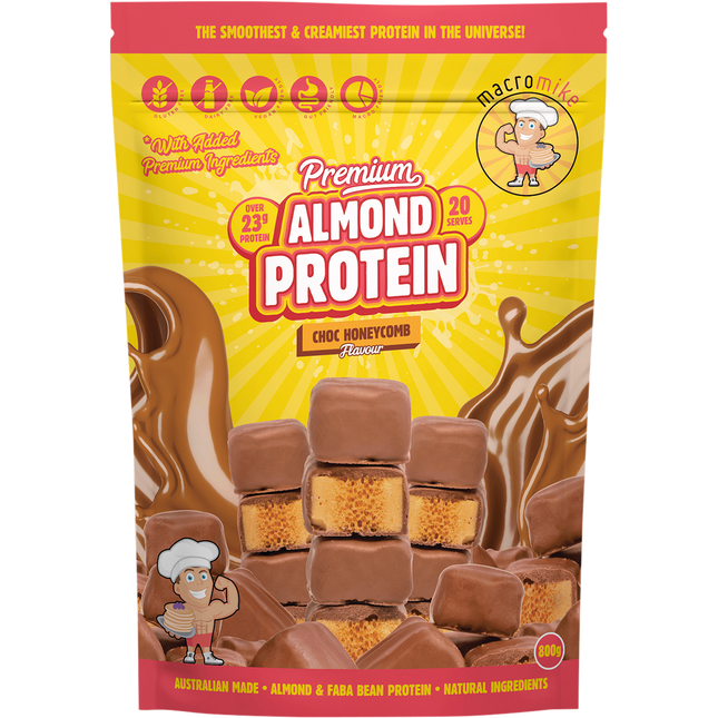MACRO MIKE Almond Protein Choc Honeycomb 800g