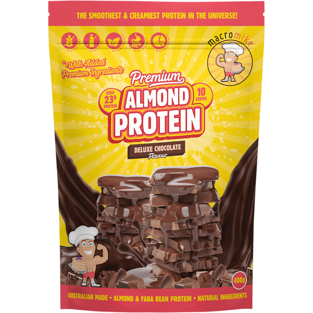 MACRO MIKE Premium Almond Protein Deluxe Chocolate 400g