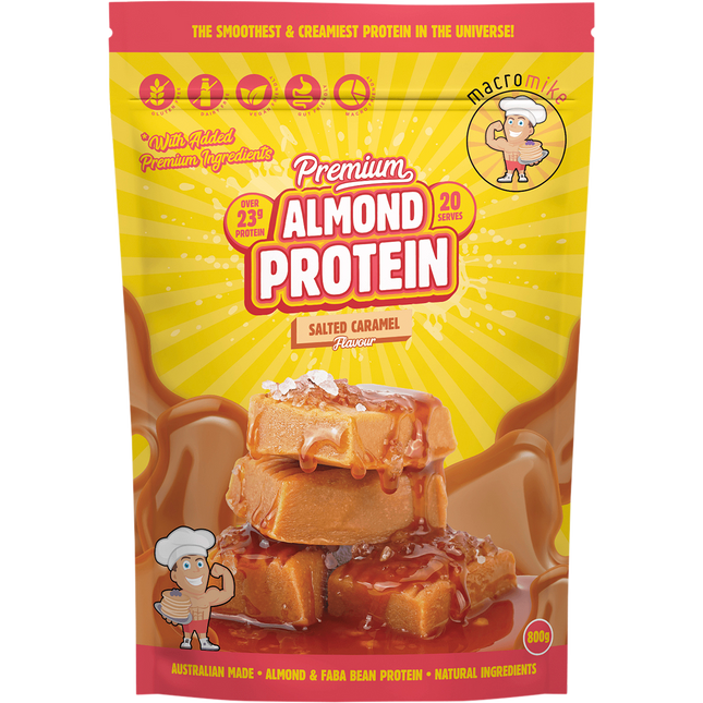 MACRO MIKE Almond Protein Salted Caramel 800g