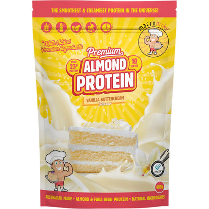 MACRO MIKE - Premium Almond Protein Vanilla Buttercream - 400g