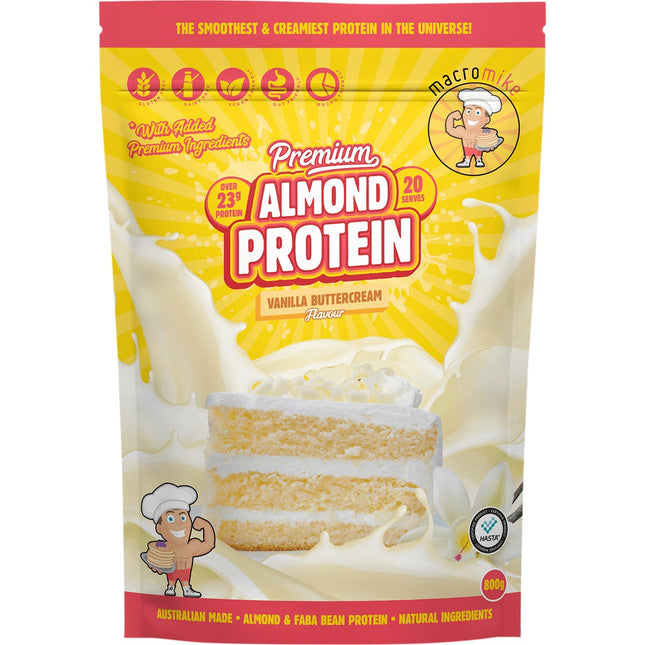MACRO MIKE - Premium Almond Protein Vanilla Buttercream - 800g